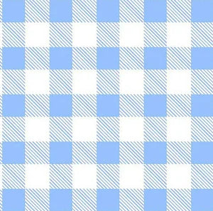 Fun Flannel 7496 Blue and White Gingham