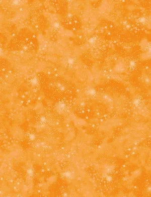 Fun Flannel 8016 Orange Stars