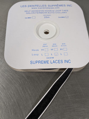Velcro 25mm Loop Black