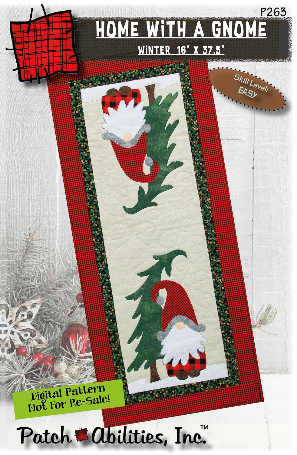 Home With a Gnome Pattern