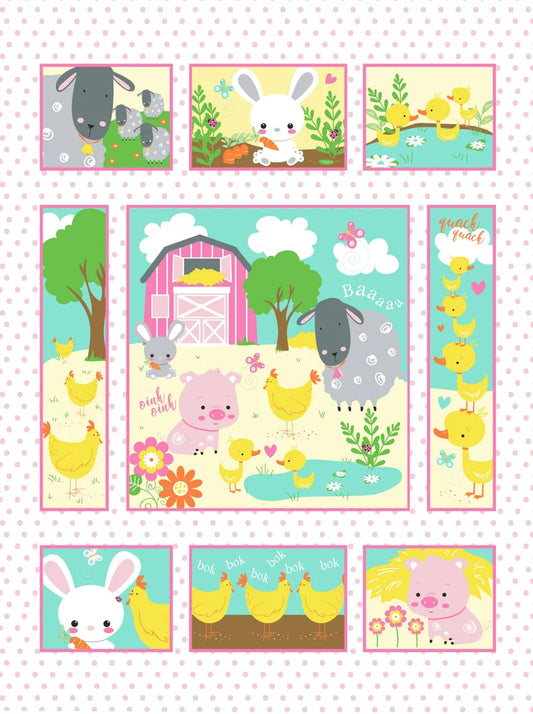 Wee One Barn Animals Panel 57 3531