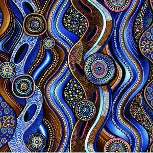 Sahul Land Stripes Blue OA597011