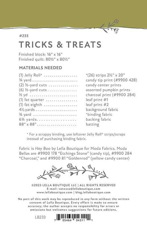 Tricks & Treats Pattern