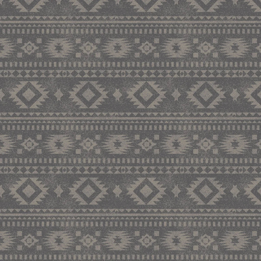 Textured Geo Stripe Flannel 66230302B-01 Charcoal