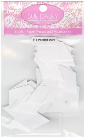 Sue Daley 1" 6 Pointed Star Papers