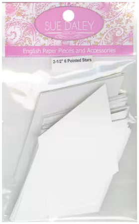Sue Daley 2.5" 6 Pointed Star Papers