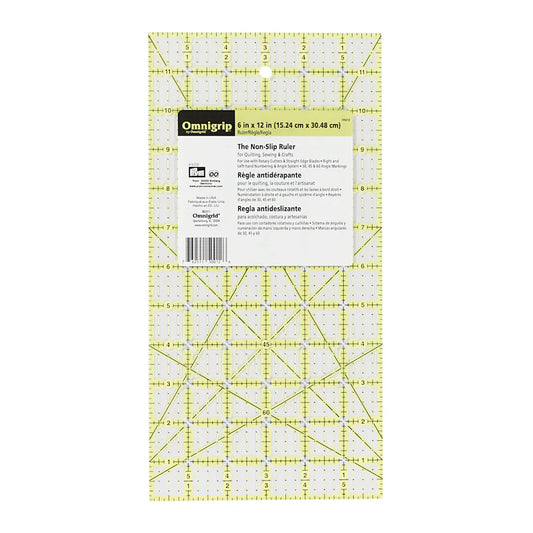 Omnigrid Non Slip Ruler 6" x 12"