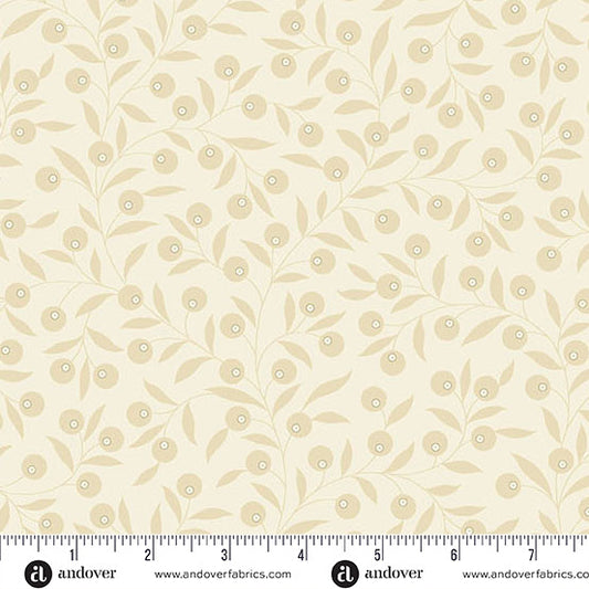 1 Meter Cut Snow Flurry A 10302 L Sparkleberry Cream