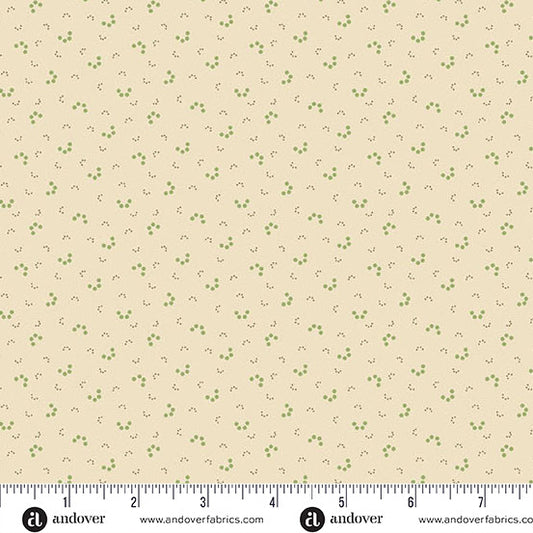 1 Meter Cut Snow Flurry A 10306 G Winter Tracks Cream