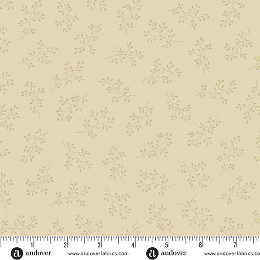 1 Meter cut Snow Flurry A 10308 N Olive Branch Cream