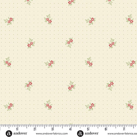 1 Meter Cut Snow Flurry A 10309 L Sweet Treat Cream