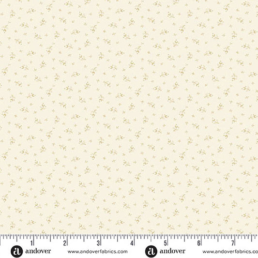1 Meter Cut Snow Flurry A 10313 L Moonflower Cream