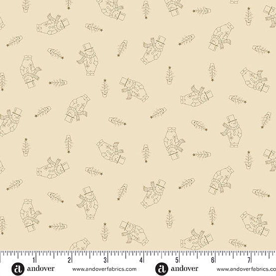 Snow Flurry A 10316 N Snowman Cream