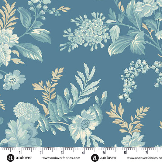 Sewing Bird A 1600 B Indigo Bed of Roses