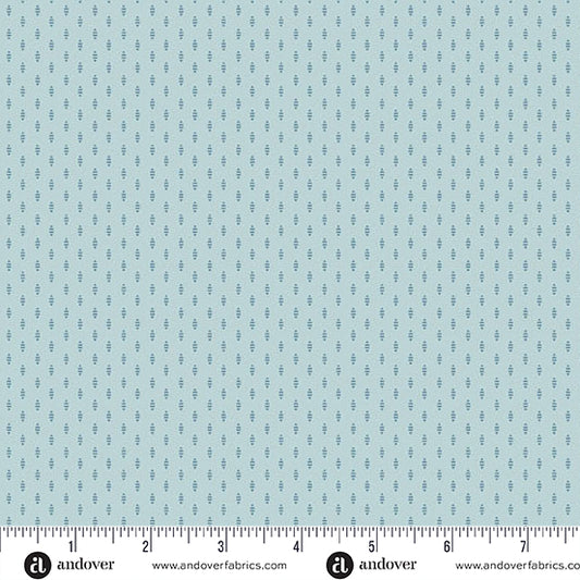 Sewing Bird A 1608 B Cornflower Satin Stitch