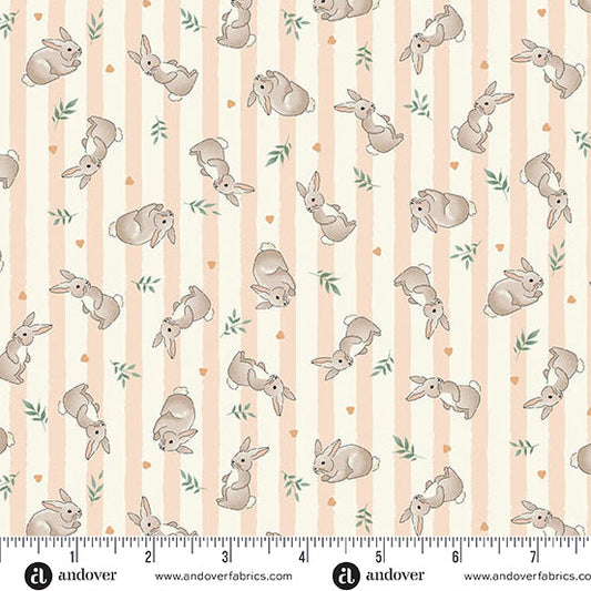 Little Ones Bunnies Coral MU 191 C