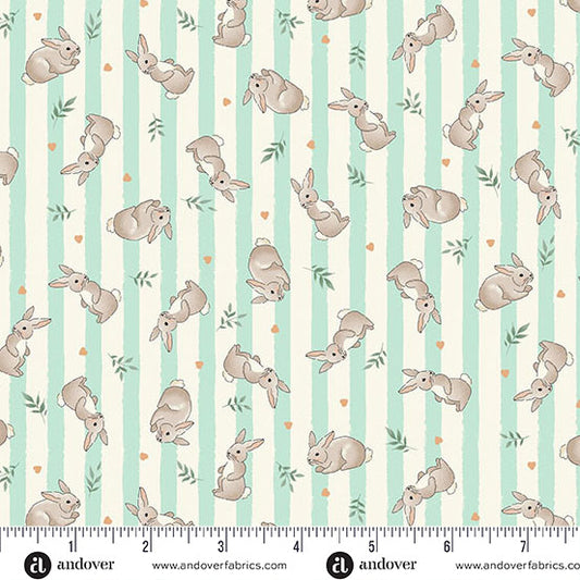Little Ones Bunnies Teal MU 191 T