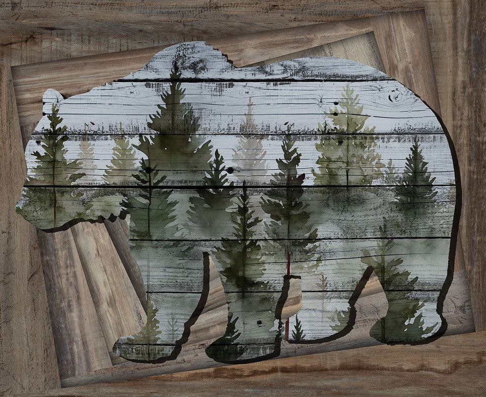 Out of the Woodwork Bear Panel 8565P 79