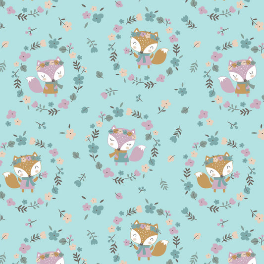 Autumn Vixen Flannel Blue 89230205B-02