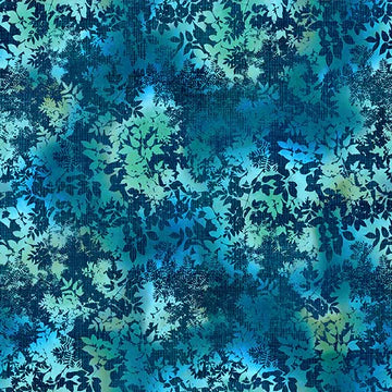 La Luna 8LL 1 Teal Leaves