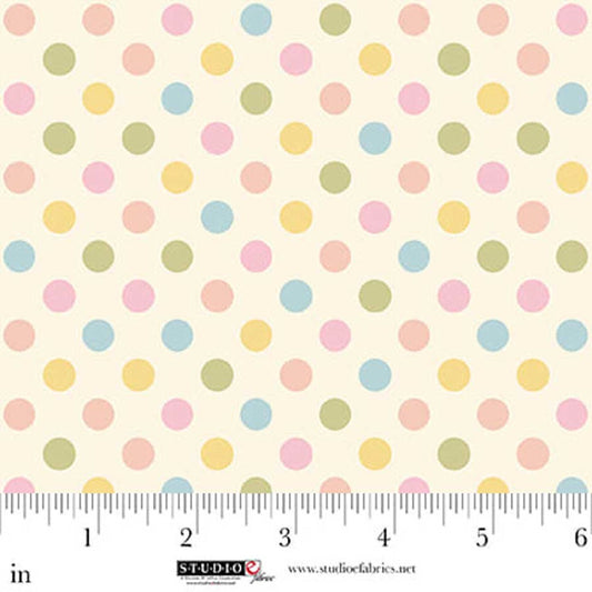 Layla 9015 01 Warm White Polka dot