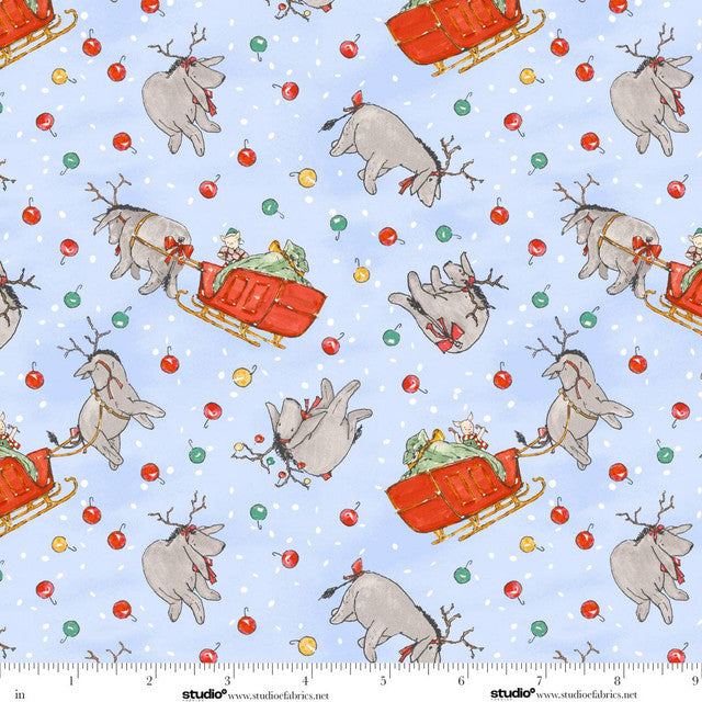 Christmas at Pooh Corner 9112 11 Light Blue