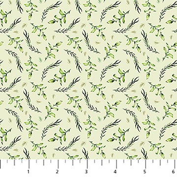 Storybook 91339 74 Green Leaves