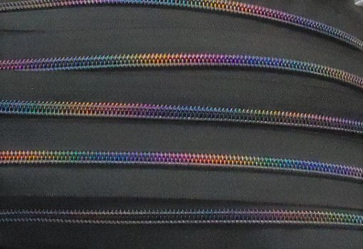 Metallic Jewel Zipper Tape