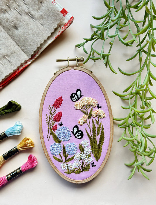 Butterfly Garden Embroidery Kit