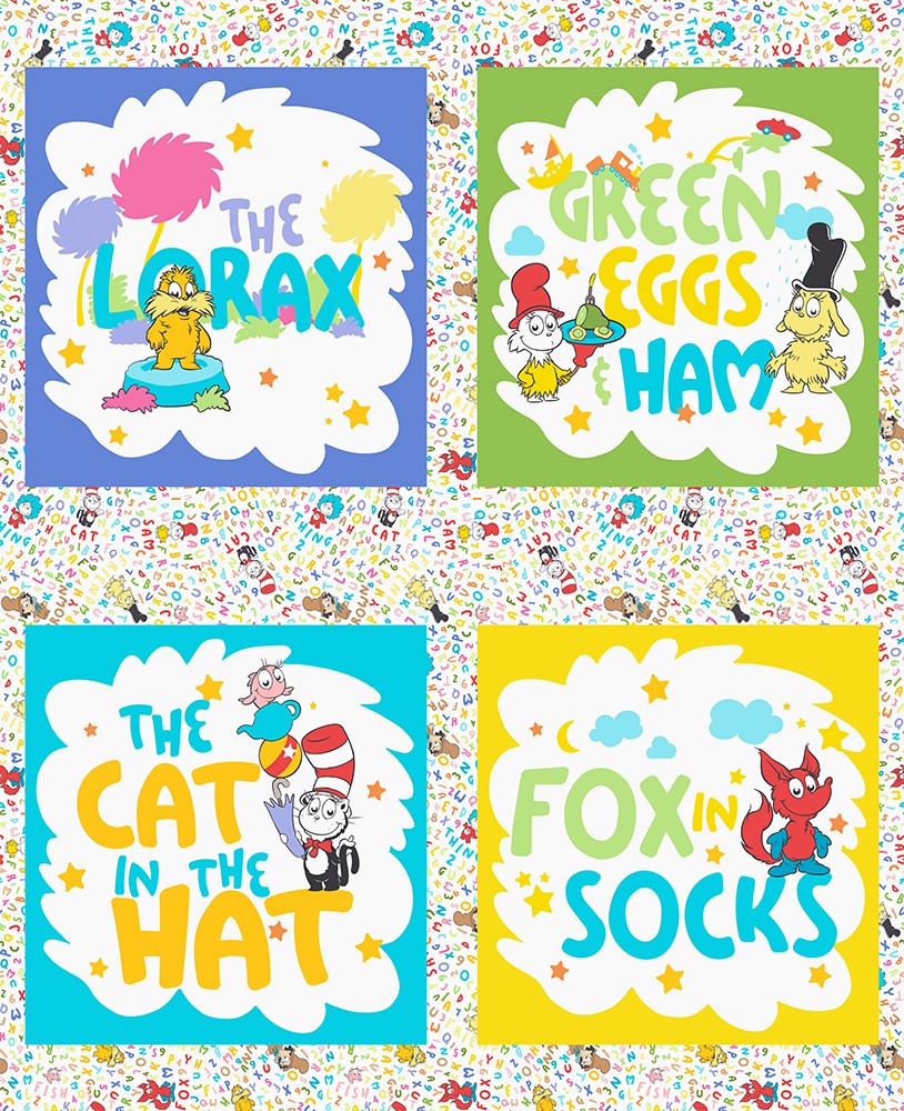 Little Seuss Panel ADED 23524 205 Multi