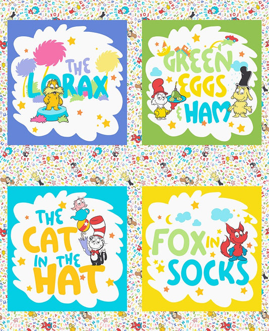 Little Seuss Panel ADED 23524 205 Multi