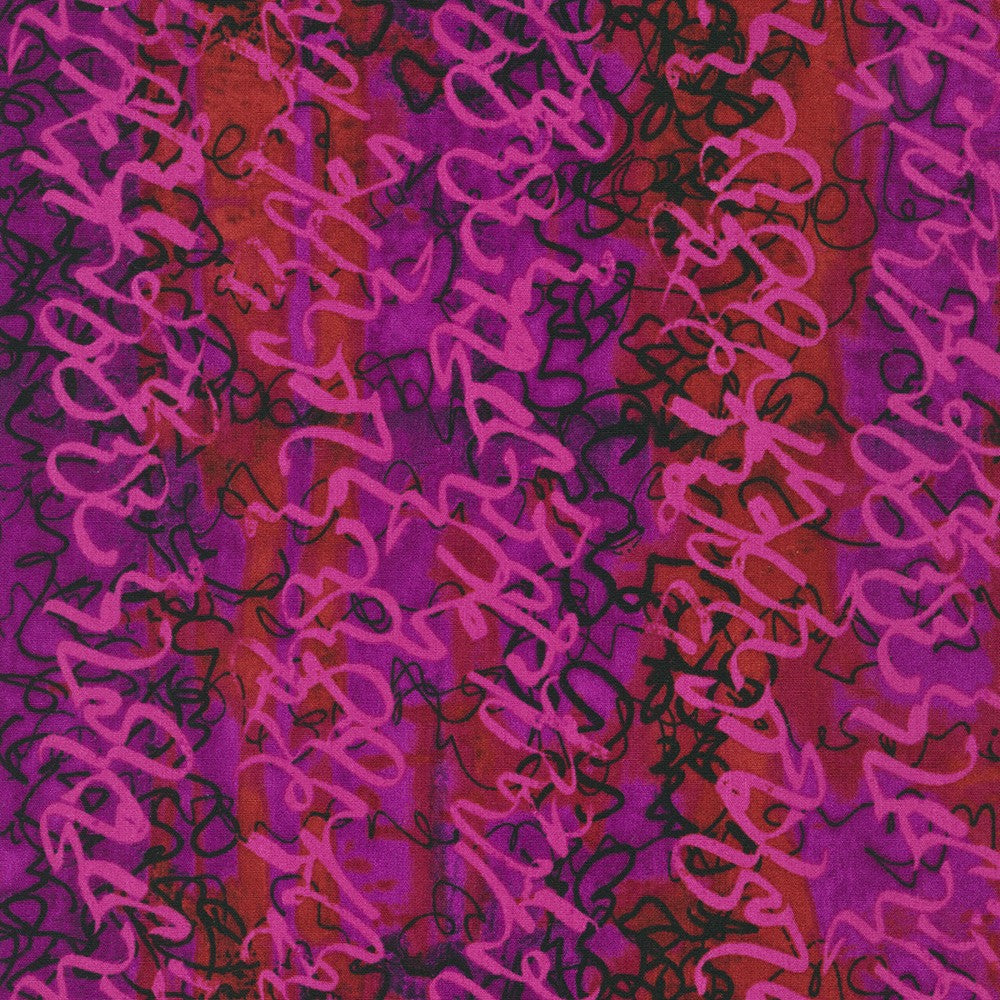 1 Meter Cut Storyboard ANJ22095-221 Aubergine