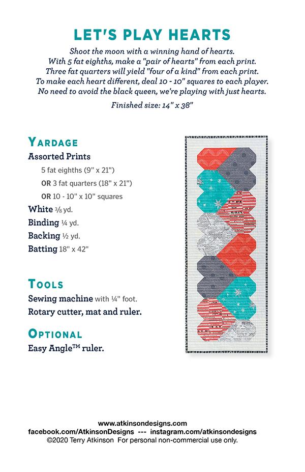 Lets Play Hearts Pattern