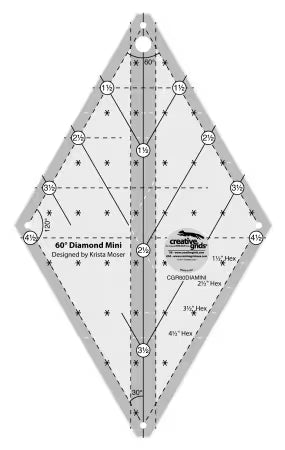 Creative Grids 60 Degree Diamond Mini Ruler