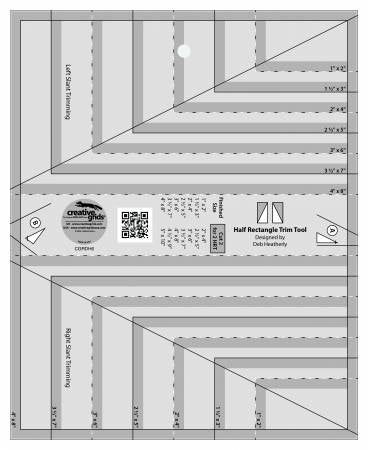 Creative Grids Half Rectangle  Trim Tool