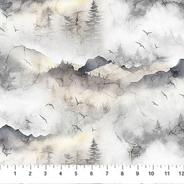 Misty Morning DP28649 92 Gray Mountains