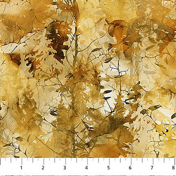 Misty Morning DP28650 54 Ochre Multi Trees