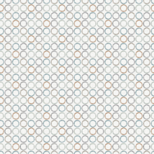Dots & Dashes F27283-91 Gray Rust