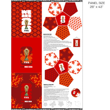 Fifa Banner Ball Panel FIFAC115 24 Red