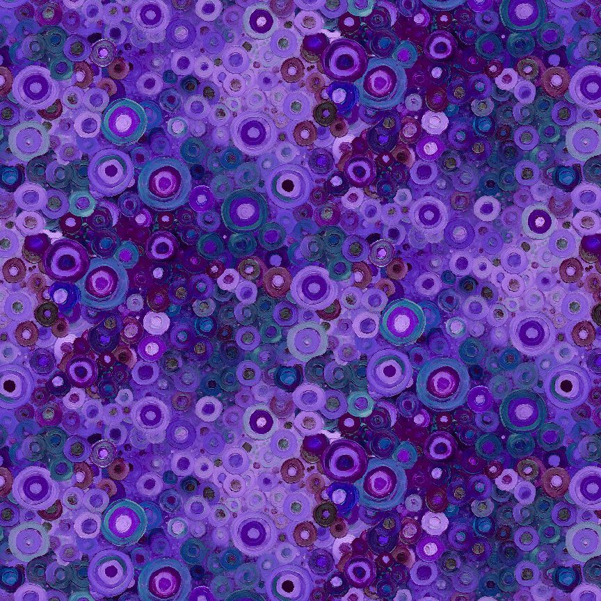 1 Meter Cut Painted Circle Geo CD4121 Lavender