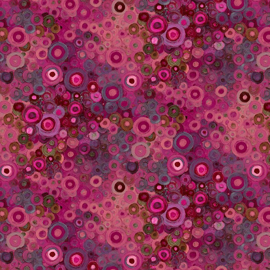Painted Circle Geo CD4121 Pomegrante