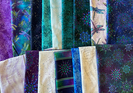 On Dragonfly Wings Fat Quarter Bundle