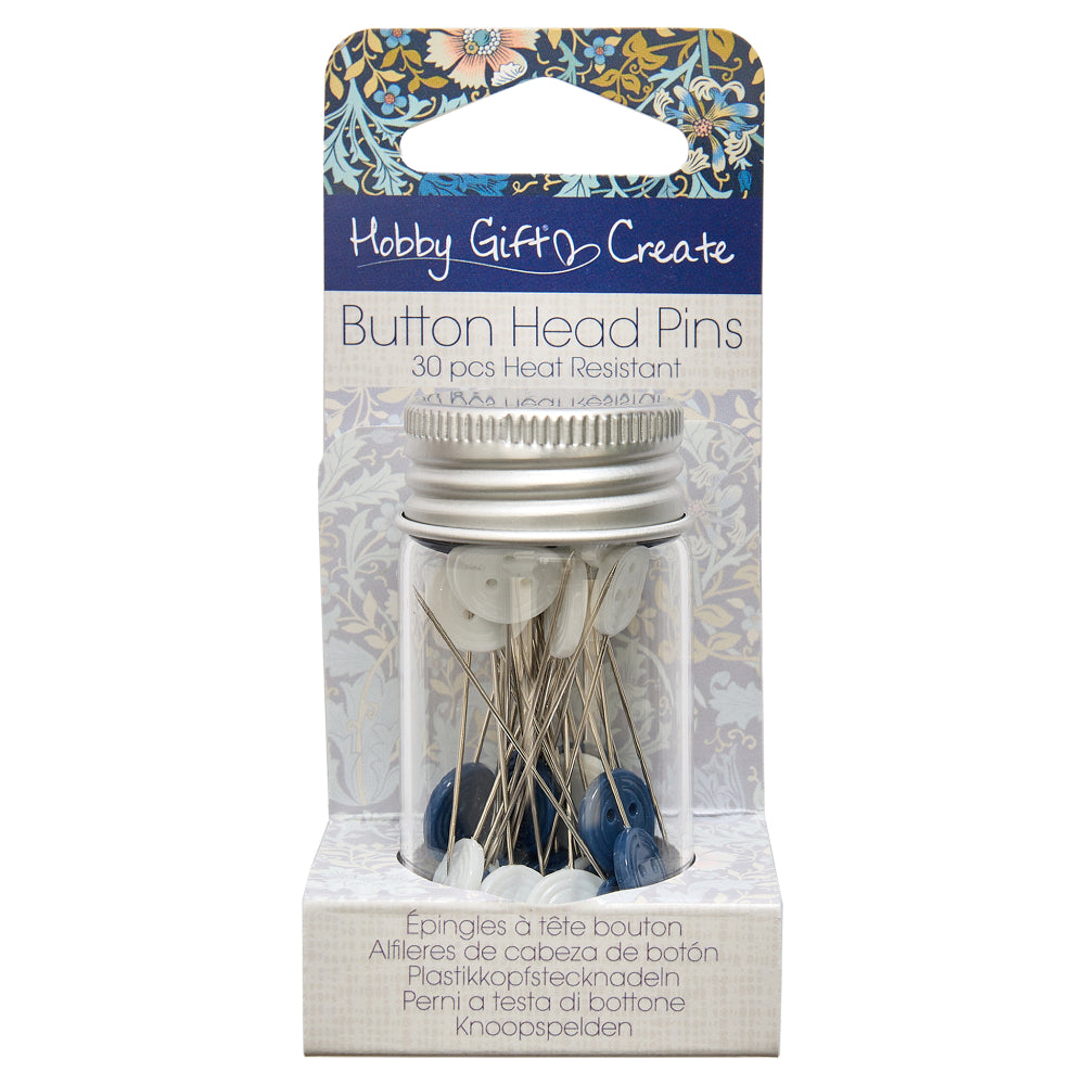 HobbyGift Button Head Pins 30pce
