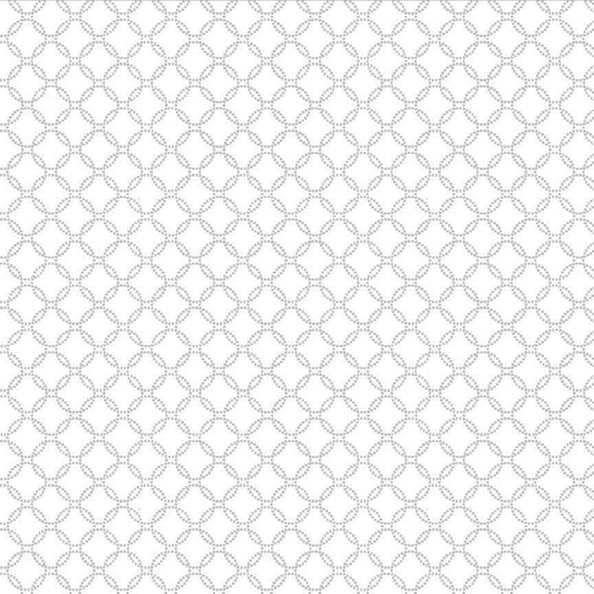 BOLT END 20.5" Geo Dotted Circle C3104 White