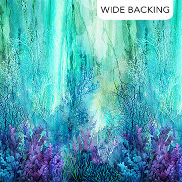 Coral Reef WIDE Backing B28876 66