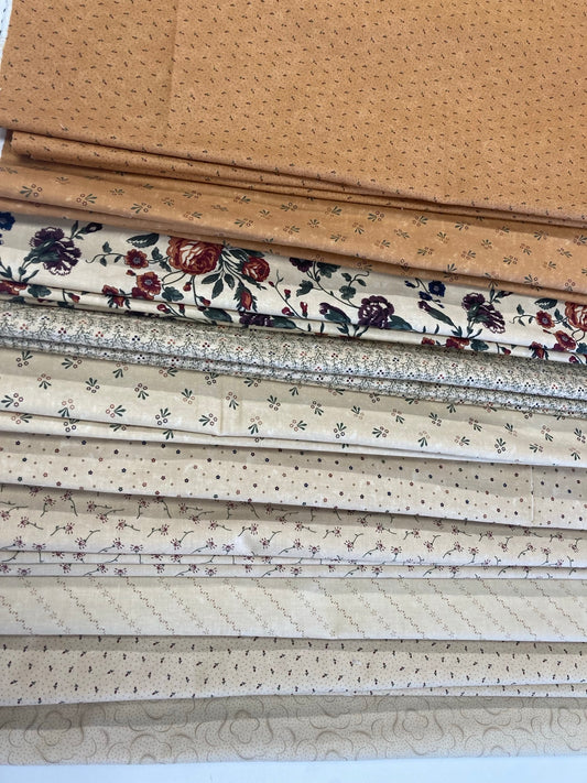 Daisy Lane Floral Cream Fat Quarter Bundle