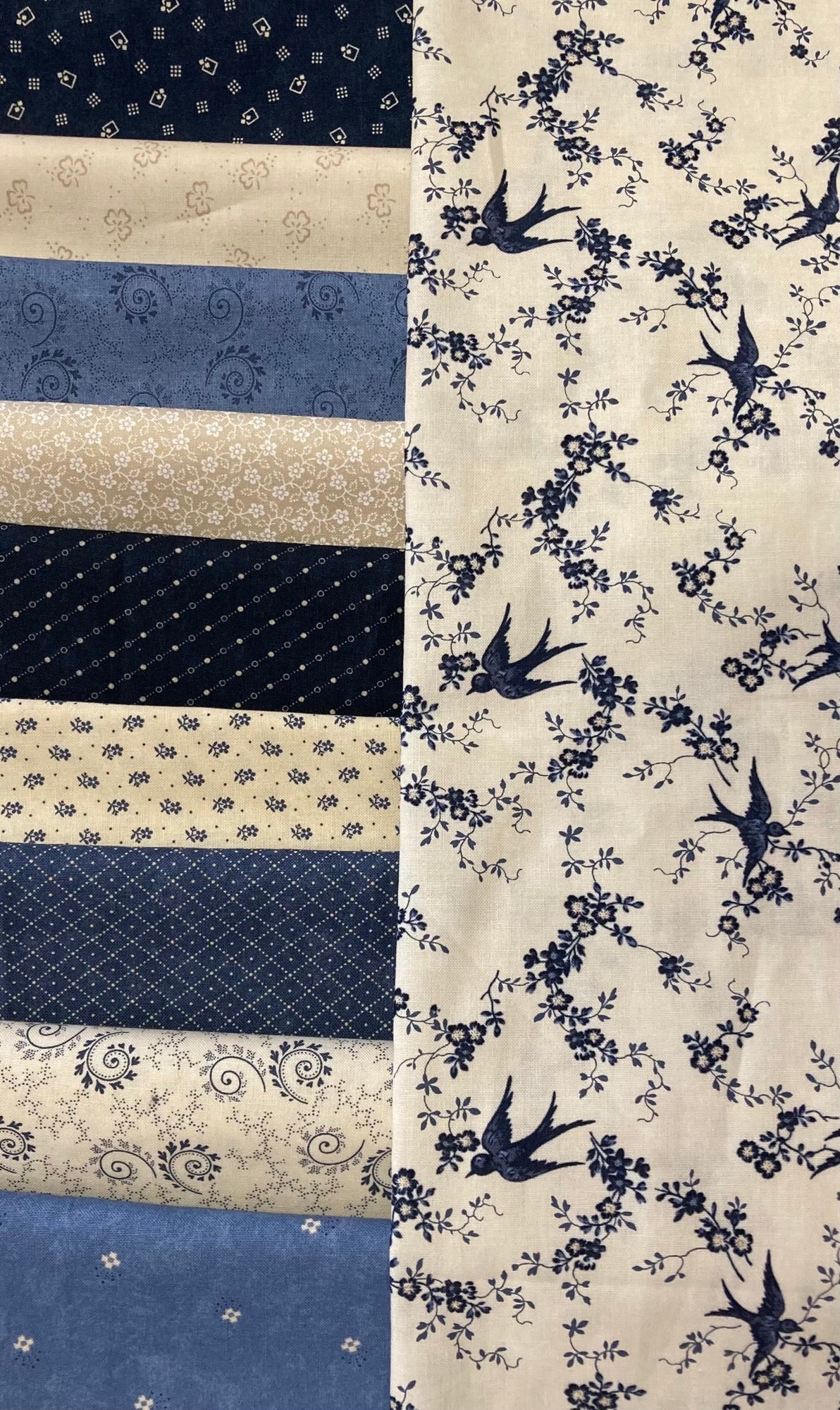 Bluebirds Nest Pretty Fat Quarter Bundle