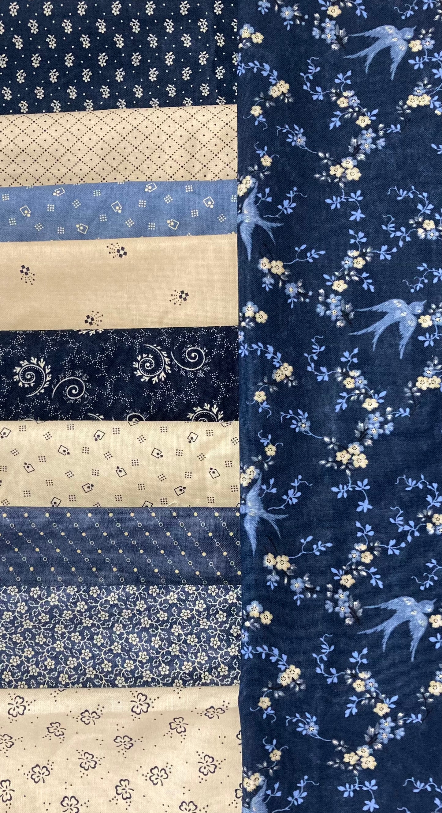 Bluebirds Nest Sky Fat Quarter Bundle