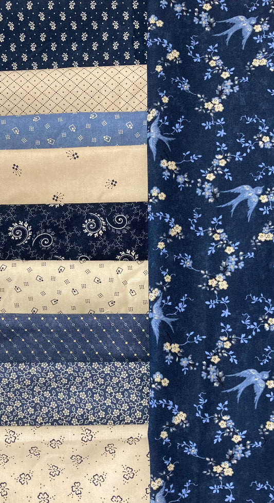 Bluebirds Nest Sky Fat Quarter Bundle