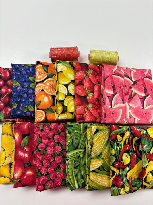 Fruit and Vegetable Fat Quarter Bundle